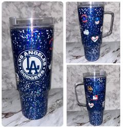 La Dodger Glitter Snow Globe 40oz Cup