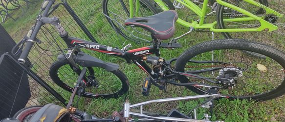 Xspec 26" 21 Speed Folding Mountain Bike Bicycle Trail Commuter, Black