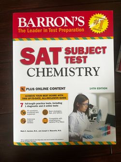 Barron's SAT Subject Test Chemistry 14th Edition