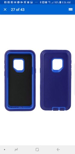 Samsung S9 Otterbox with clip and and glass protector