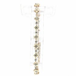 Woman’s Ladies 14k Yellow Gold Bezel Set Diamond Tennis Bracelet GP3128763