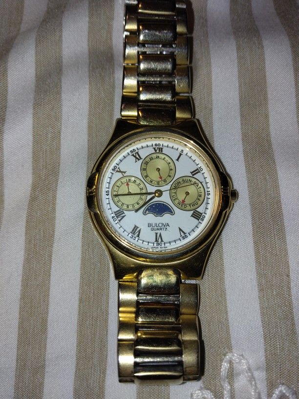 Bulova Chronograph Moon Phase Watch 