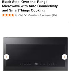 Steel Over-the-Range Microwave