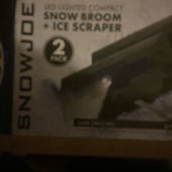 SnowJoe Led Lighted Snow Broom And   Ice scraper