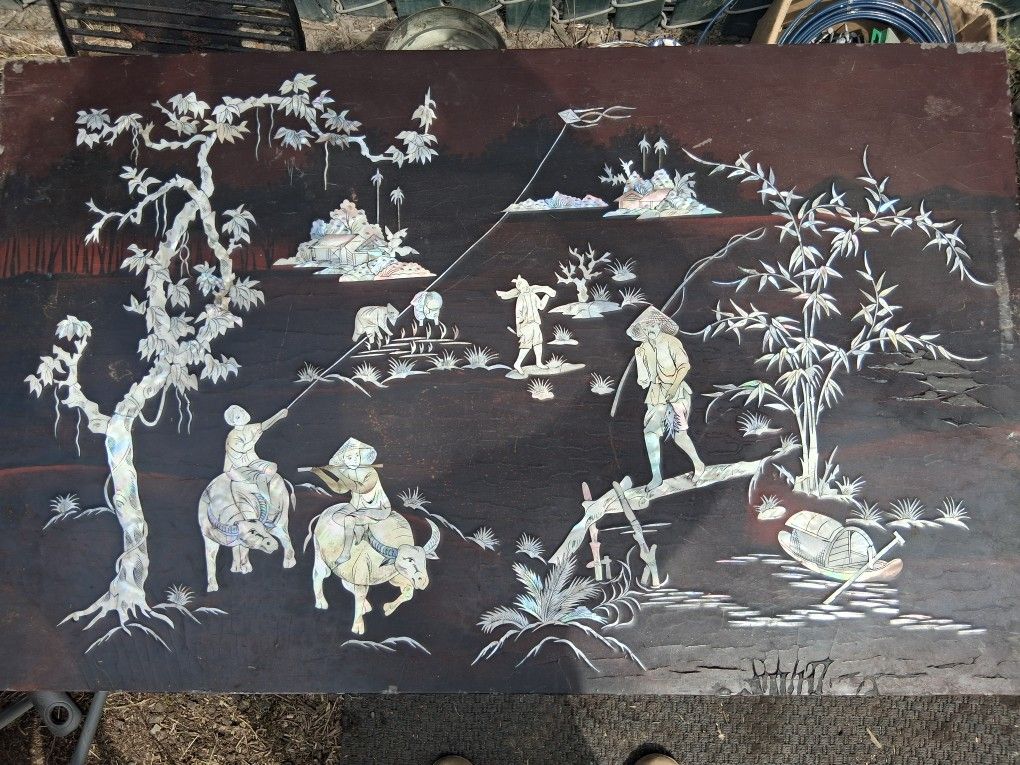 Beautiful Mother of Pearl Inlaid Artwork