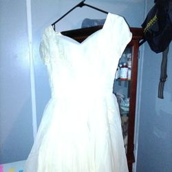 1945/1950's Wedding Dress/Off White