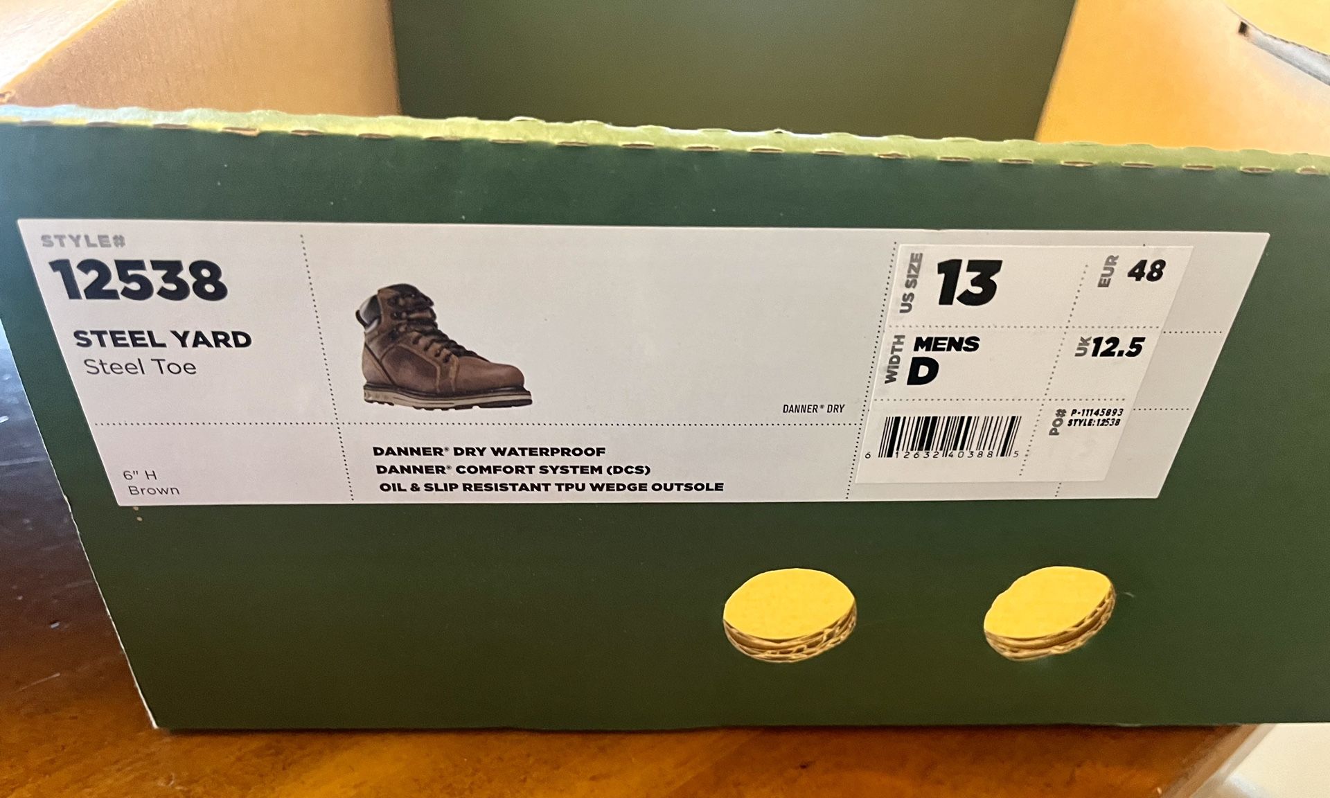Danner Steel Yard Steel Toe Work Boots