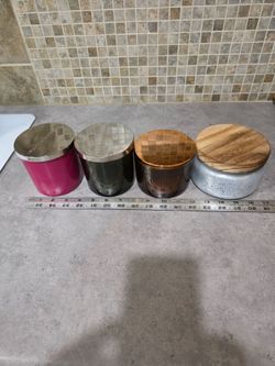 Clean 3 wick candle jars