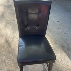 Wooden table with chairs