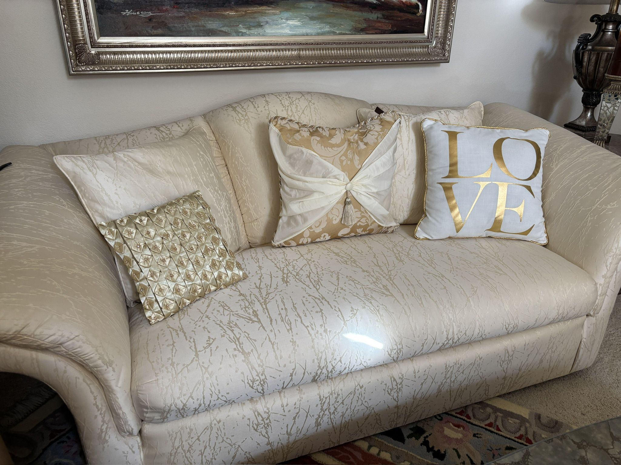 Vintage Beige Couch