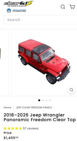 Jeep Wrangler Clear Lidz  (2018-2026)