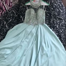 Mint Green Prom Dress
