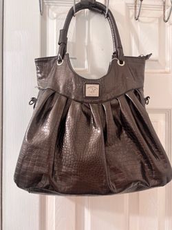 Beverly Hills Polo Club Croc-Embossed Tote Bag