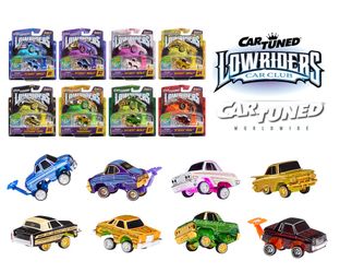 CarTuned 1:64 Lowriders SHOW GLOW Series 3 Set of 8 Styles 2026 – L.E.D. Light Up and Hopper Chassis Option