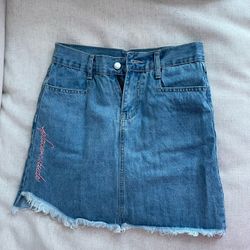 Two Jean Skirts: Y2K Cute Jean Skirts