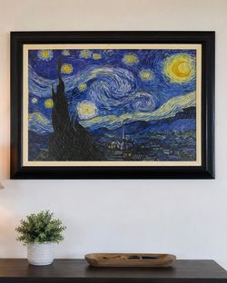 Framed Starry Night Wall Art – 31x43
