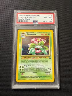 PSA 8 Venusaur Black star Promo