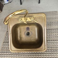 15inch Vintage Brass Bar Sink