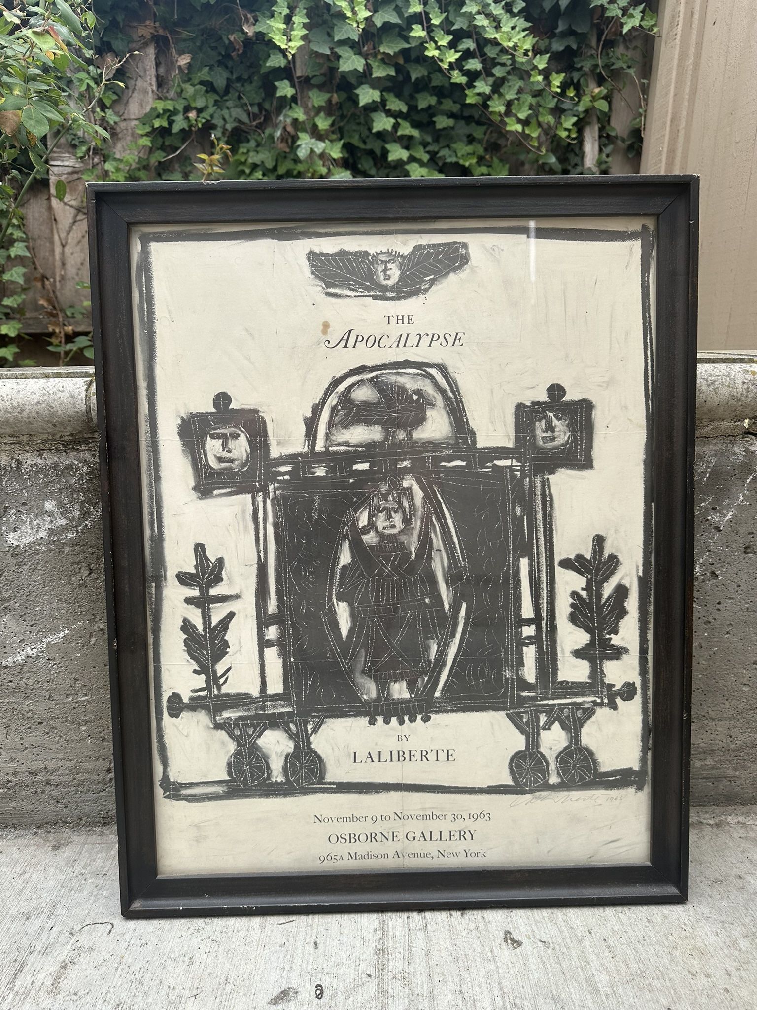 The Apocalypse by Laliberte Osborne Gallery Signed 1963 Poster