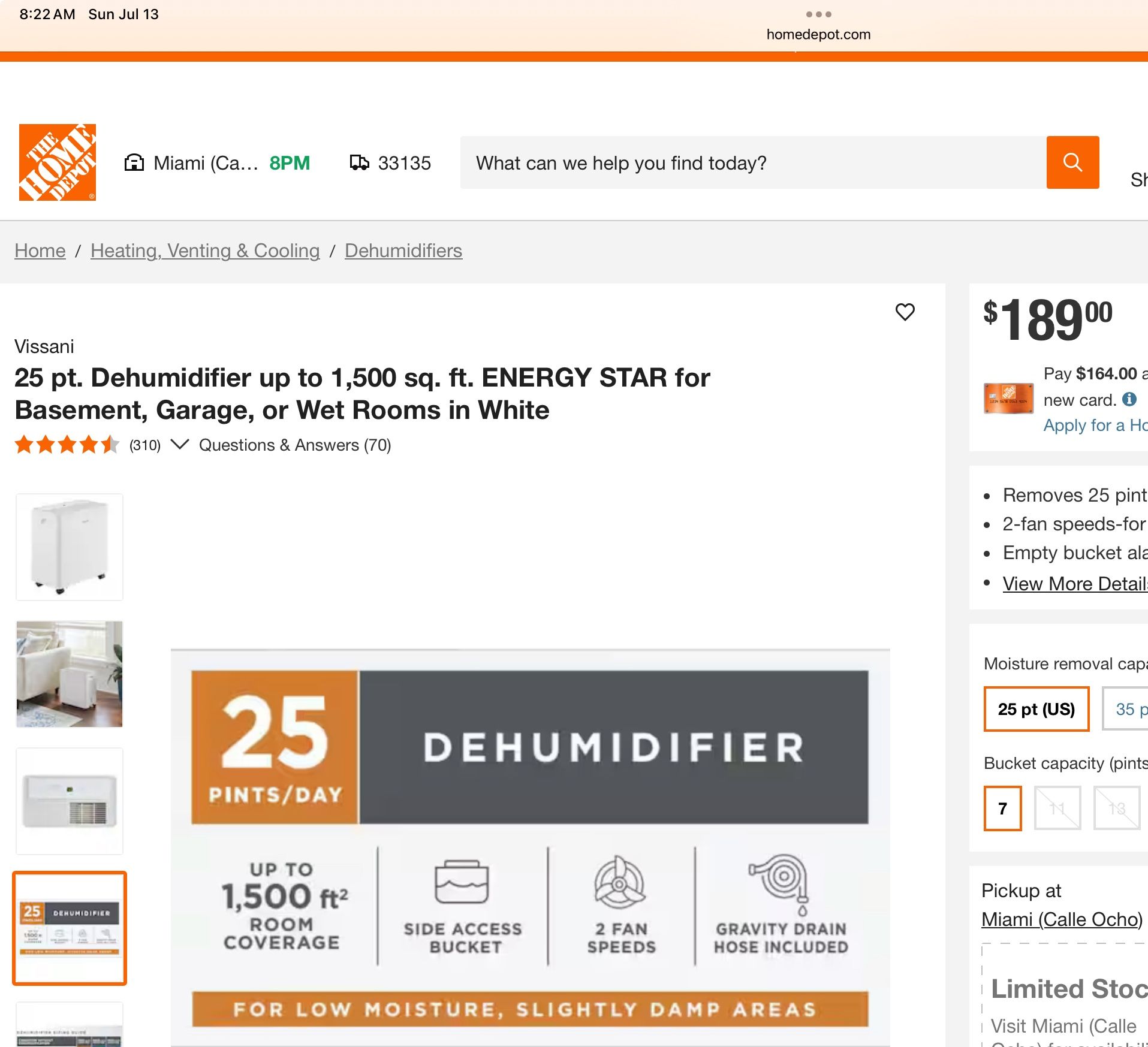 Vassani Dehumidifier