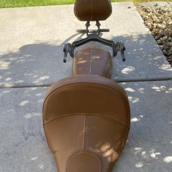 15-24 Indian Scout 60 Front And Rear Seat And Sissy Bar/ Luggage Rack. 