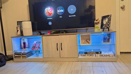 Entertainment Center with lights