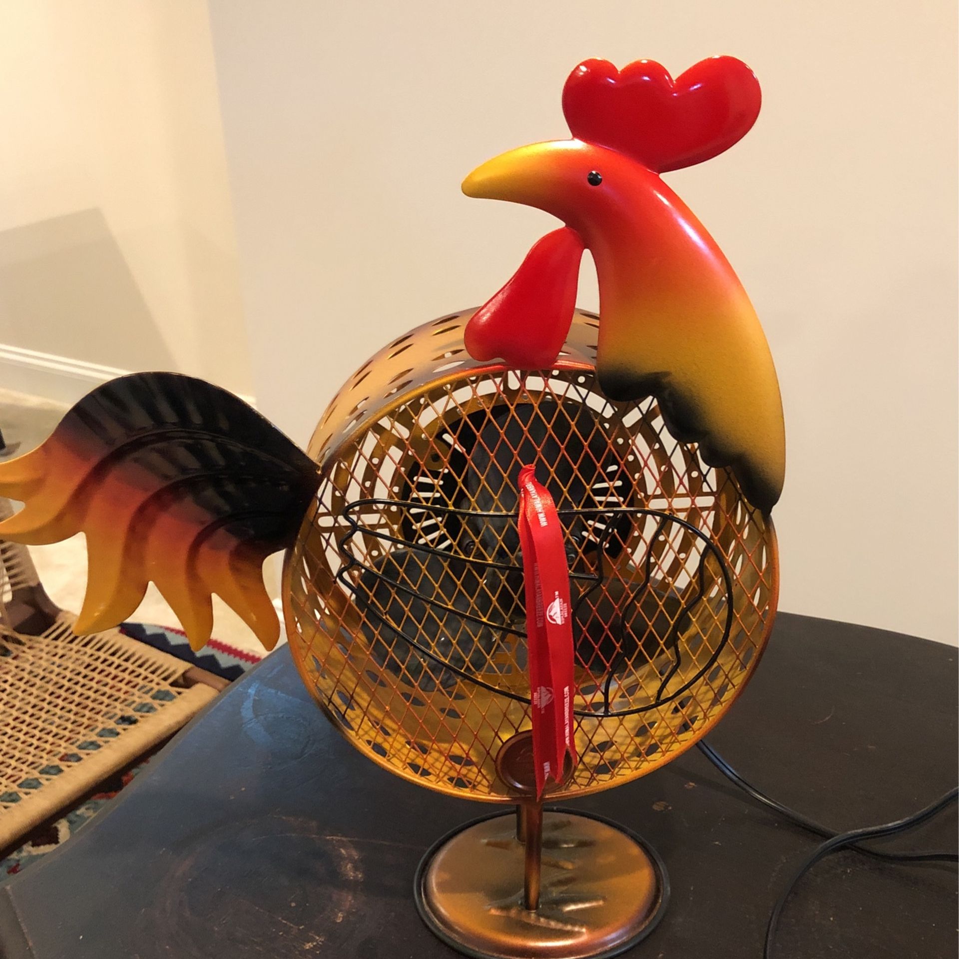 Antique Rooster Fan  18” Tall $45