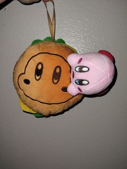 Kirby the Star KIRBY'S BURGER Cushion Ichiban Kuji A Prize Plush No Tags