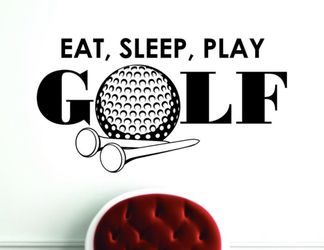 PRE MADE Wall Decal Home Decor Golf Sports