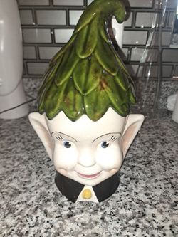 Vintage Elf cookie jar