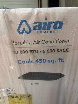 Airo Comfort Portable Air Conditioner 10,000 BTU