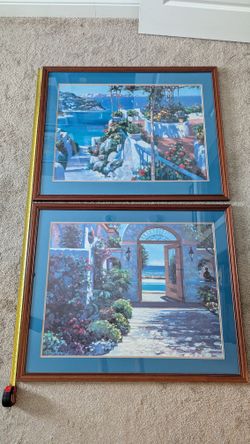 Pair Of "Hotel California" Large Framed Art