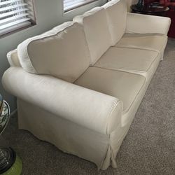 Traditional Style Ikea Slipcover Sofa
