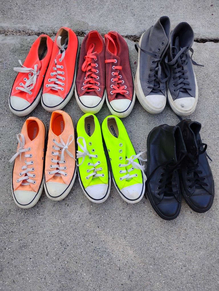 Bundle Converse Vans  All Size 7 Men's 