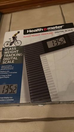 Glass weight tracking digital scale