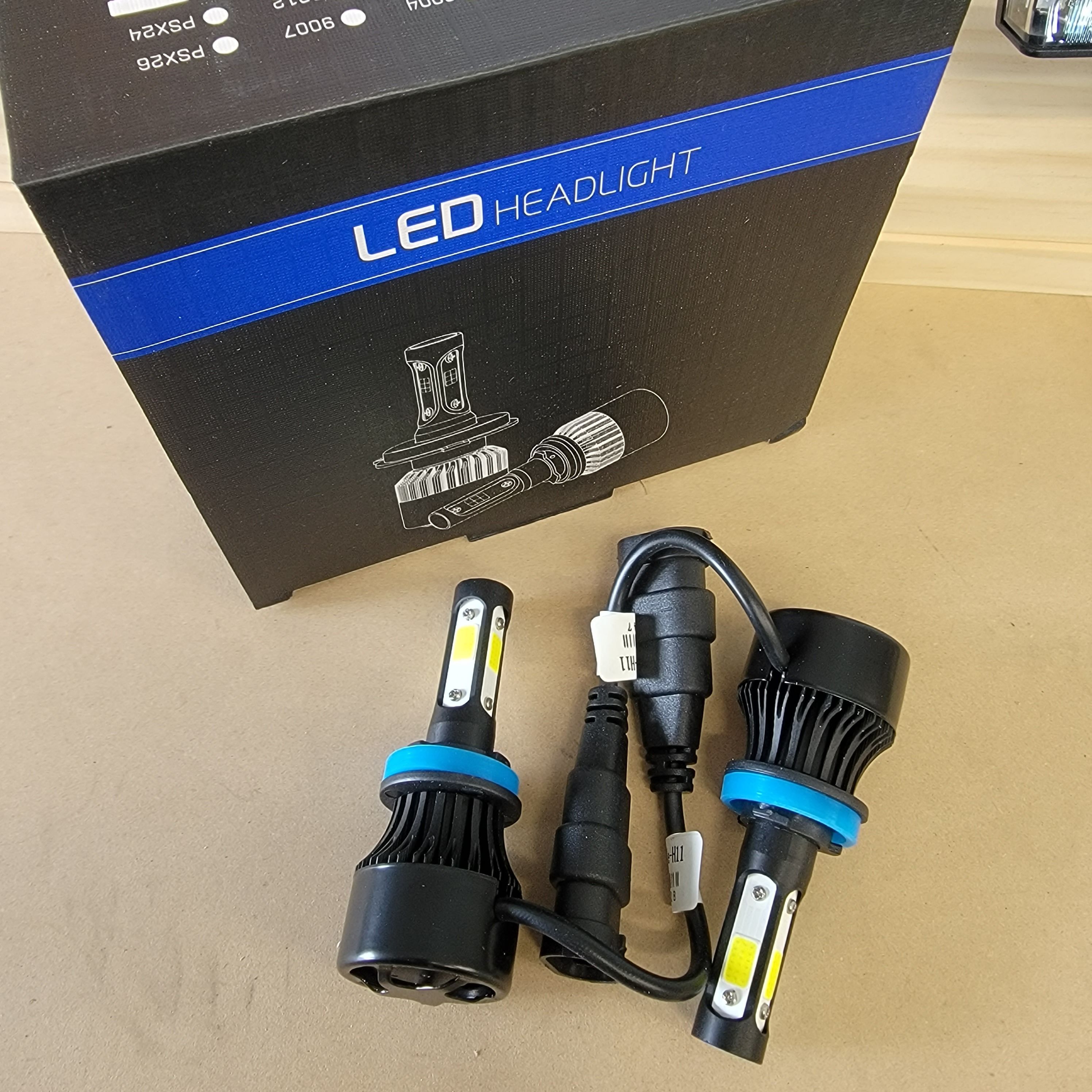 4-WAY LED Headlight Bulbs 6000k Bright White for Chevy Gmc Ford Toyota Honda Nissan Ram