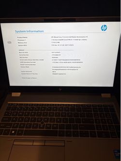 HP ZBook Fury 15.6 inch G8 Mobile Workstation PC