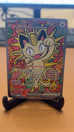 Meowth ex Full Art Pokemon Card 121/088