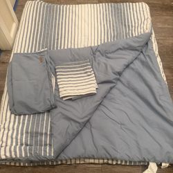 King size reversible KoolaBurra by UGG comforter and two pillow shams.