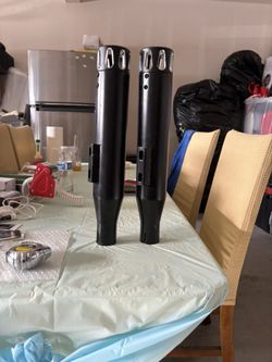 3” Slip On Echaste Mueller Pipe Black For Harley Davison Esportster  XL1200C 48 Iron (contact info removed) Al 17