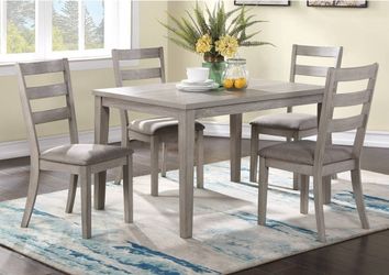 BEAUTIFUL RUSTIC DINING TABLE SET WITH 4 CHAIRS $349 COMEDOR POR SOLO$349!!!!