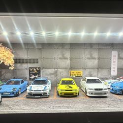 1/64 Diecast Jdm/supercars (comes with LED Display Case)