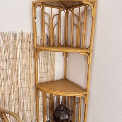 Bamboo Corner Shelf