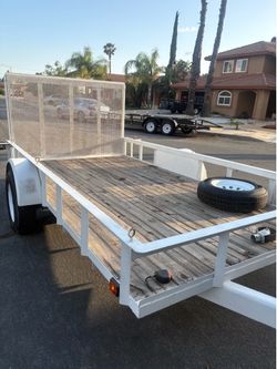 Utility Trailer  by Aztex 12 X6.5x1 with NEW Registration in my name and NEW LED Lights with 4 x 6.5 ramp for easy loading of quads Razor or landscape