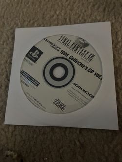 Final fantasy vIII collectors cd ps1