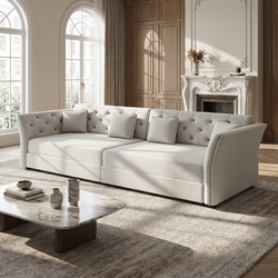 Brockton 100" Velvet Oversize Pull-Out Sleeper Sofa Bed