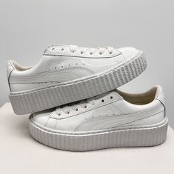 New- Size 6 Women - PUMA Fenty x Patent Leather Creepers Glossy White 2016