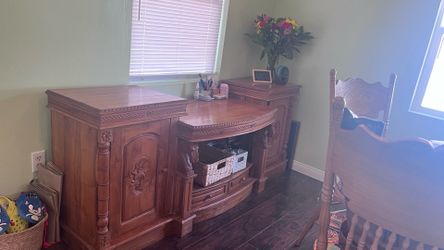 Wooden tv stand/hutch