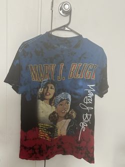 Men’s Officially Licensed Mary J Blige Tie Dye T-Shirt Blue Red Black Size Small