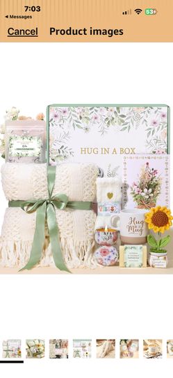 Self Care Gifts for Women Package Spa Kit, Get Well Soon Gift Baskets for Women, Inspirational Sunflower Christmas Gifts for Mom Her Wif